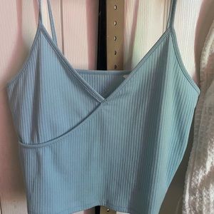 Blue tank top, and pink tank top!